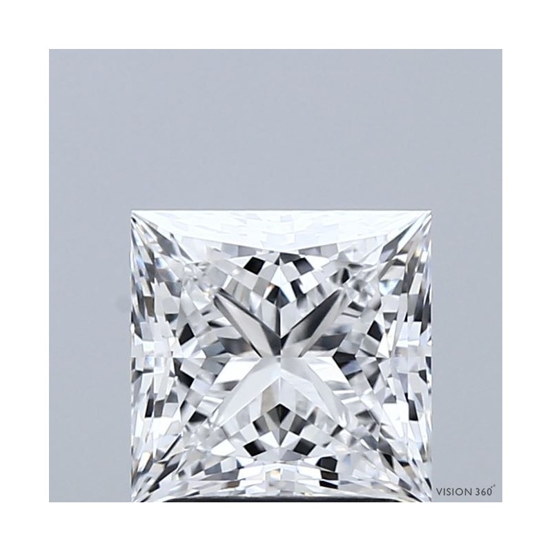 Diament laboratoryjny bezbarwny szlif princess, 1.93ct, VVS2, D, IGI LG729564541