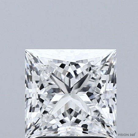 Diament laboratoryjny bezbarwny szlif princess, 1.93ct, VVS2, D, IGI LG729564541