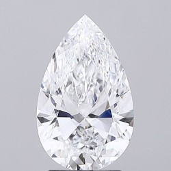 Diament laboratoryjny bezbarwny szlif gruszkowy, 2.59ct, VVS1, D, IGI LG720521373