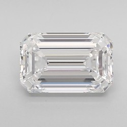 Diament laboratoryjny bezbarwny szlif szmaragdowy, 1.42ct, IF, D, IGI LG715527259