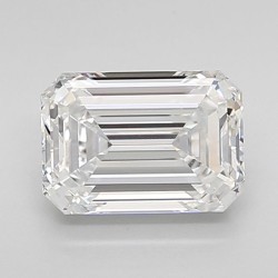 Diament laboratoryjny bezbarwny szlif szmaragdowy, 1.53ct, VVS1, E, IGI LG734533283