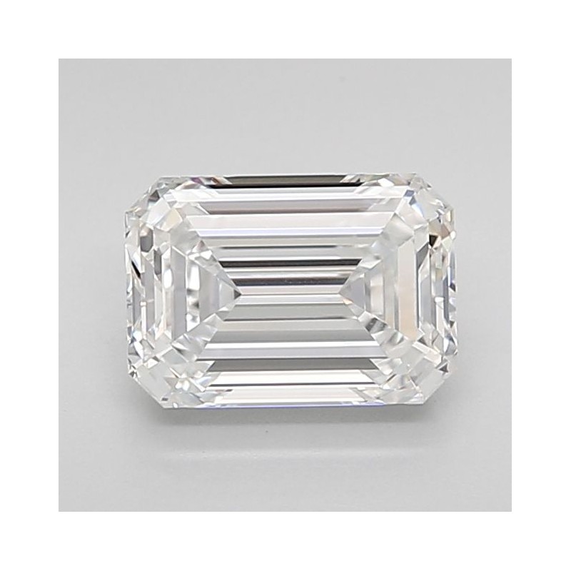 Diament laboratoryjny bezbarwny szlif szmaragdowy, 1.53ct, VVS1, E, IGI LG734533283