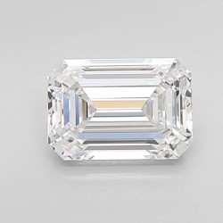 Diament laboratoryjny bezbarwny szlif szmaragdowy, 1.5ct, IF, D, IGI LG737590783
