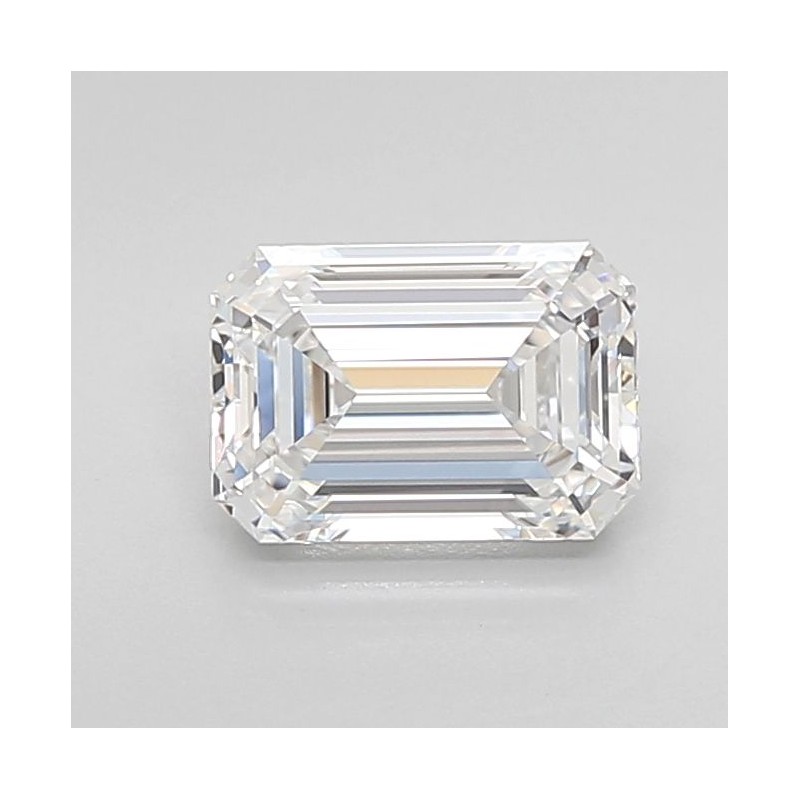 Diament laboratoryjny bezbarwny szlif szmaragdowy, 1.5ct, IF, D, IGI LG737590783