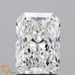 Diament laboratoryjny bezbarwny radiant, 1.58ct, VVS2, F, IGI LG625490497