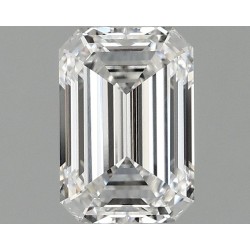 Diament laboratoryjny bezbarwny szlif szmaragdowy, 1.07ct, VVS2, D, IGI LG705544078