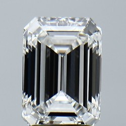 Diament laboratoryjny bezbarwny szlif szmaragdowy, 2.55ct, VVS2, E, IGI LG743507683