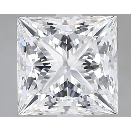 Diament laboratoryjny bezbarwny szlif princess, 2.54ct, VVS2, F, GIA 7533729353