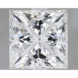 Diament laboratoryjny bezbarwny szlif princess, 2.96ct, VVS2, E, GIA 6532726679
