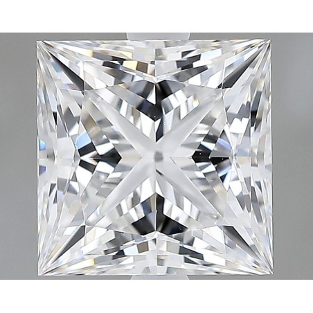 Diament laboratoryjny bezbarwny szlif princess, 2.96ct, VVS2, E, GIA 6532726679
