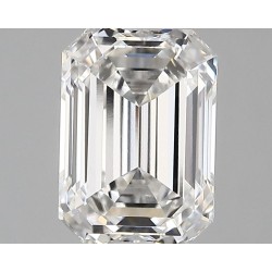 Diament laboratoryjny bezbarwny szlif szmaragdowy, 2.77ct, VVS2, F, IGI LG726509792