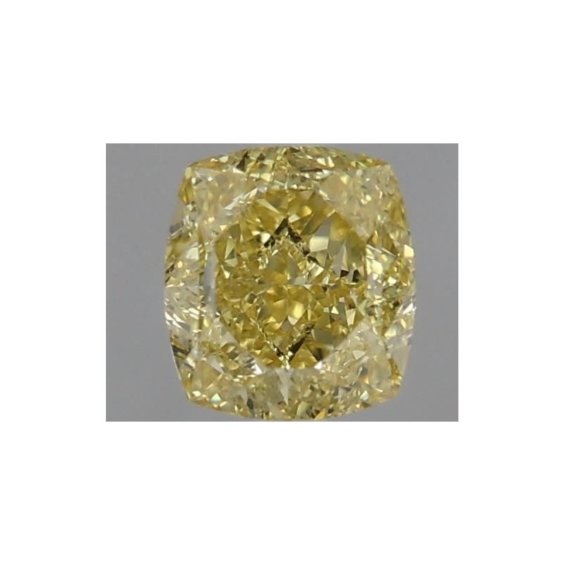 Diament o barwie fantazyjnej szlif poduszkowy modyfikowany, 0.7ct, VS2, Fancy Yellow, GIA 1467760722 Diament o barwie fantazyjnej szlif poduszkowy modyfikowany, 0.7ct, VS2, Fancy Yellow, GIA 1467760722