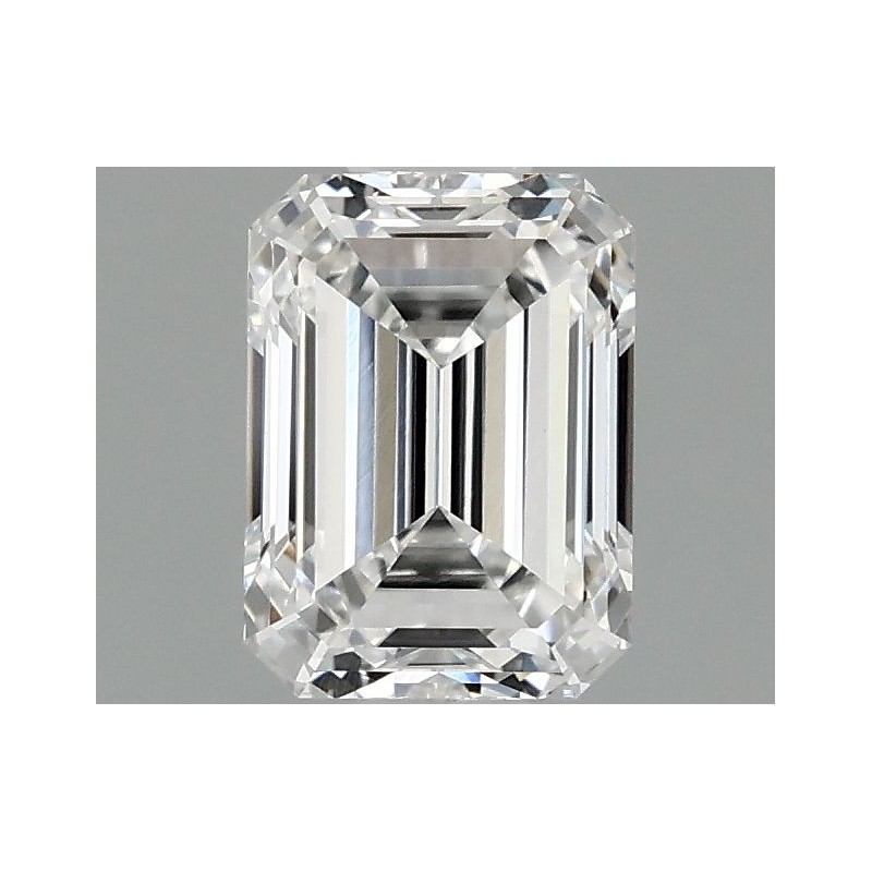 Diament laboratoryjny bezbarwny szlif szmaragdowy, 1.1ct, VVS2, D, IGI LG713579477