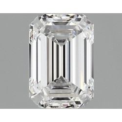 Diament laboratoryjny bezbarwny szlif szmaragdowy, 1.1ct, VVS2, D, IGI LG723549946