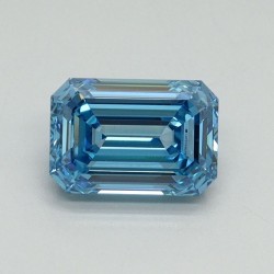 Diament laboratoryjny o barwie fantazyjnej szlif szmaragdowy, 1.07ct, VVS2, Fancy Vivid Blue, IGI LG707519279