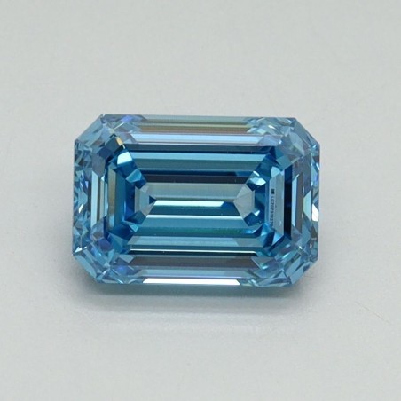 Diament laboratoryjny o barwie fantazyjnej szlif szmaragdowy, 1.07ct, VVS2, Fancy Vivid Blue, IGI LG707519279