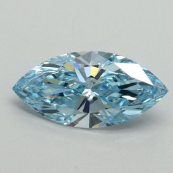 Diament laboratoryjny o barwie fantazyjnej markiza, 1.08ct, VVS2, Fancy Vivid Blue, IGI LG710541227