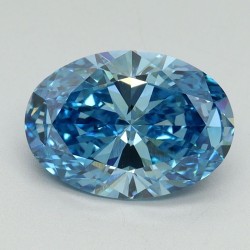 Diament laboratoryjny o barwie fantazyjnej szlif owalny, 2.06ct, VVS2, Fancy Vivid Blue, IGI LG644430762