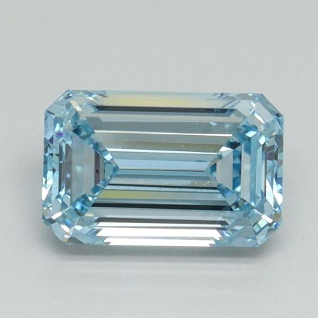 Diament laboratoryjny o barwie fantazyjnej szlif szmaragdowy, 1.52ct, VVS2, Fancy Intense Blue, IGI LG710541215