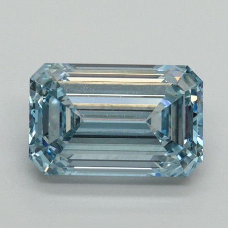 Diament laboratoryjny o barwie fantazyjnej szlif szmaragdowy, 1.71ct, VVS2, Fancy Intense Blue, IGI LG710541767