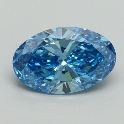 Diament laboratoryjny o barwie fantazyjnej szlif owalny, 2.06ct, VVS2, Fancy Vivid Blue, IGI LG644438512