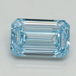 Diament laboratoryjny o barwie fantazyjnej szlif szmaragdowy, 1.06ct, VVS2, Fancy Intense Blue, IGI LG710541729