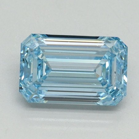 Diament laboratoryjny o barwie fantazyjnej szlif szmaragdowy, 1.06ct, VVS2, Fancy Intense Blue, IGI LG710541729
