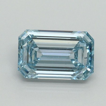 Diament laboratoryjny o barwie fantazyjnej szlif szmaragdowy, 1.03ct, VVS2, Fancy Intense Blue, IGI LG710541698