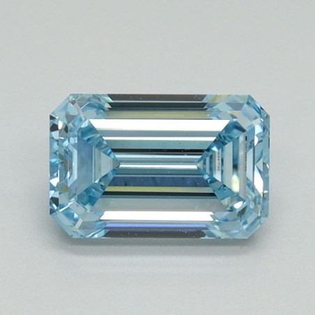 Diament laboratoryjny o barwie fantazyjnej szlif szmaragdowy, 1.07ct, VVS2, Fancy Intense Blue, IGI LG710541700