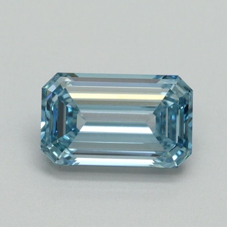 Diament laboratoryjny o barwie fantazyjnej szlif szmaragdowy, 1.04ct, VVS2, Fancy Intense Blue, IGI LG710541703
