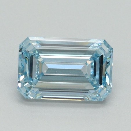 Diament laboratoryjny o barwie fantazyjnej szlif szmaragdowy, 1.13ct, VVS2, Fancy Intense Blue, IGI LG710534894