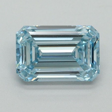 Diament laboratoryjny o barwie fantazyjnej szlif szmaragdowy, 1.07ct, VVS2, Fancy Intense Blue, IGI LG710541845