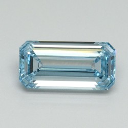 Diament laboratoryjny o barwie fantazyjnej szlif szmaragdowy, 1.02ct, VVS2, Fancy Intense Blue, IGI LG710541855