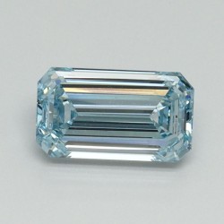 Diament laboratoryjny o barwie fantazyjnej szlif szmaragdowy, 1ct, VVS2, Fancy Intense Blue, IGI LG710541790