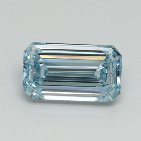 Diament laboratoryjny o barwie fantazyjnej szlif szmaragdowy, 1ct, VVS2, Fancy Intense Blue, IGI LG710541790