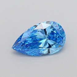 Diament laboratoryjny o barwie fantazyjnej szlif gruszkowy, 1ct, VVS2, Fancy Vivid Blue, IGI LG710539227