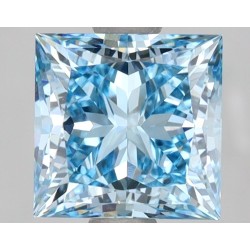 Diament laboratoryjny o barwie fantazyjnej szlif princess, 2.55ct, VVS2, Fancy Vivid Blue, IGI LG649426527