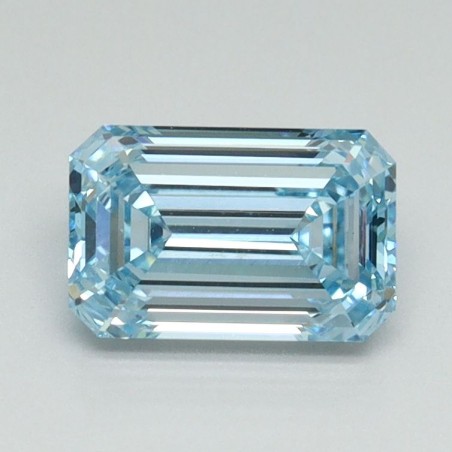 Diament laboratoryjny o barwie fantazyjnej szlif szmaragdowy, 1.11ct, VVS2, Fancy Vivid Blue, IGI LG710554806