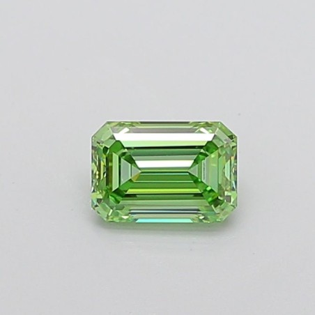 Diament laboratoryjny o barwie fantazyjnej szlif szmaragdowy, 1.04ct, VVS2, Fancy Vivid Green, IGI LG726524534