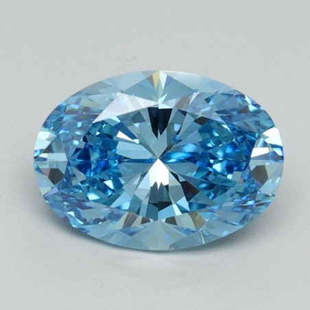 Diament laboratoryjny o barwie fantazyjnej szlif owalny, 2.04ct, VVS2, Fancy Vivid Blue, IGI LG645458901