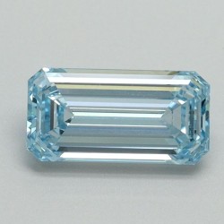 Diament laboratoryjny o barwie fantazyjnej szlif szmaragdowy, 0.93ct, VVS2, Fancy Intense Blue, IGI LG713515705