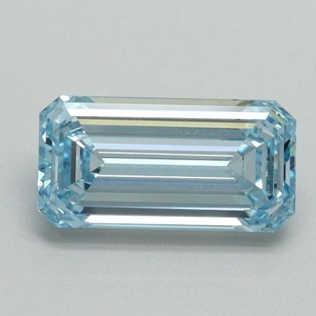 Diament laboratoryjny o barwie fantazyjnej szlif szmaragdowy, 0.93ct, VVS2, Fancy Intense Blue, IGI LG713515705