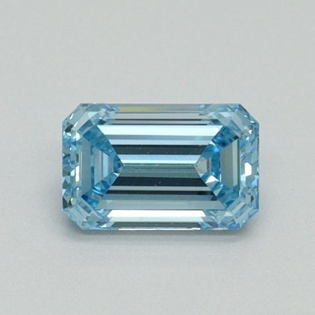Diament laboratoryjny o barwie fantazyjnej szlif szmaragdowy, 0.54ct, VVS2, Fancy Vivid Blue, IGI LG713515714