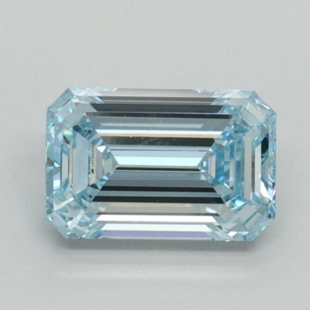 Diament laboratoryjny o barwie fantazyjnej szlif szmaragdowy, 1.19ct, VVS2, Fancy Intense Blue, IGI LG710534863