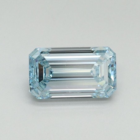 Diament laboratoryjny o barwie fantazyjnej szlif szmaragdowy, 1ct, VVS2, Fancy Intense Blue, IGI LG710541826