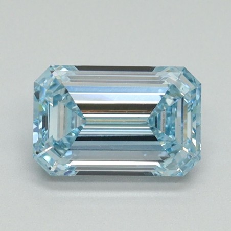 Diament laboratoryjny o barwie fantazyjnej szlif szmaragdowy, 1.14ct, VVS2, Fancy Intense Blue, IGI LG710541693