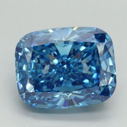 Diament laboratoryjny o barwie fantazyjnej szlif poduszkowy brylantowy, 2.04ct, VVS2, Fancy Vivid Blue, IGI LG656415047