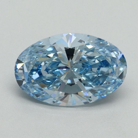 Diament laboratoryjny o barwie fantazyjnej szlif owalny, 2.03ct, VVS2, Fancy Vivid Blue, IGI LG650407853