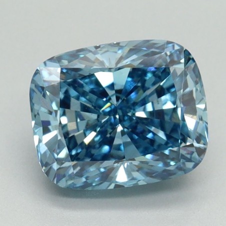 Diament laboratoryjny o barwie fantazyjnej szlif poduszkowy brylantowy, 2.03ct, VVS2, Fancy Vivid Blue, IGI LG656415044