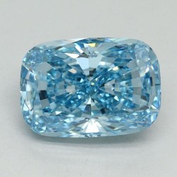 Diament laboratoryjny o barwie fantazyjnej szlif poduszkowy brylantowy, 2.03ct, VVS2, Fancy Vivid Blue, IGI LG637439849
